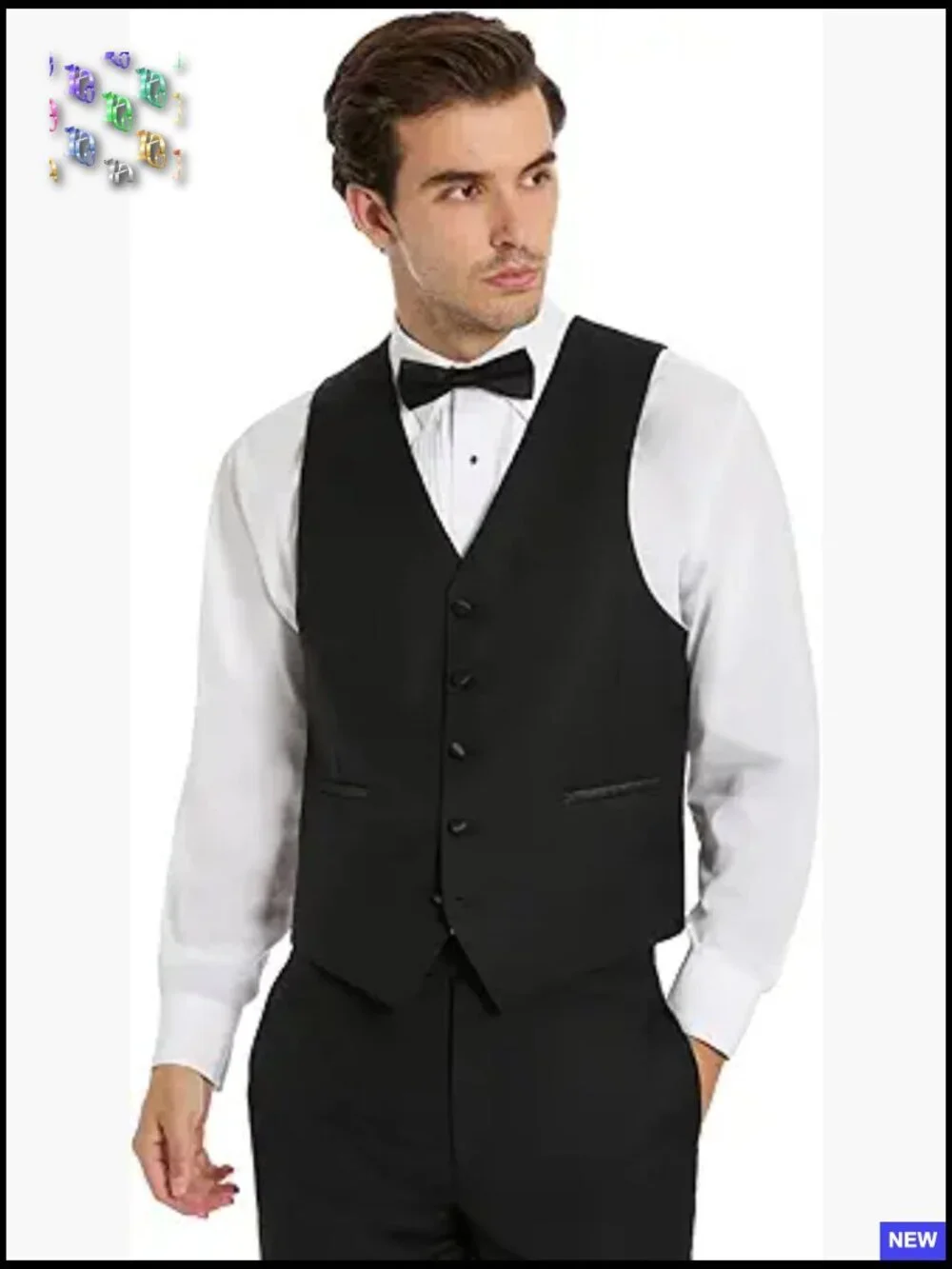 Slim Fit Tuxedo Suit Separates Three Piece Set Formal Elegant Classic